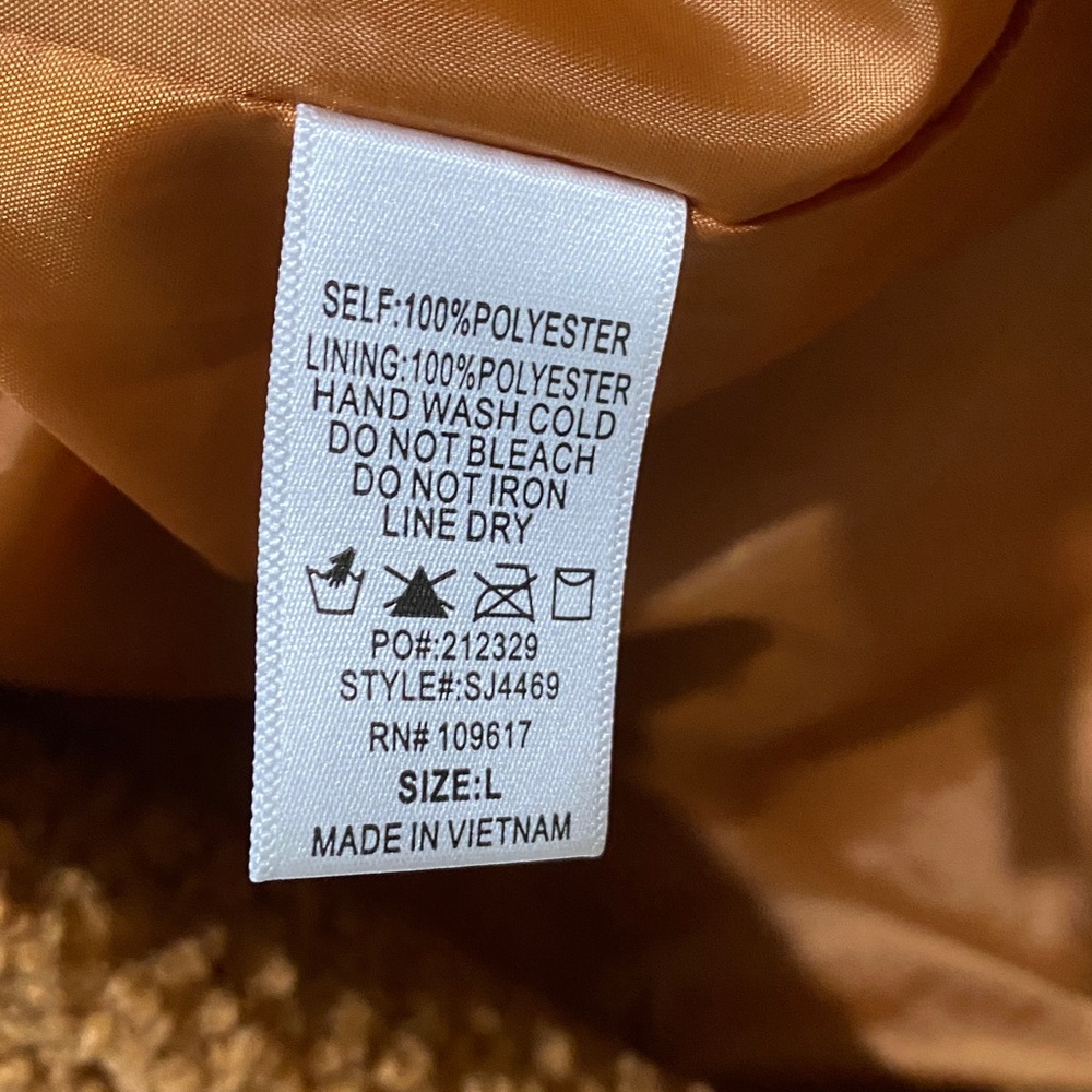 Brown Teddy Robe Coat - Picture 3 of 6